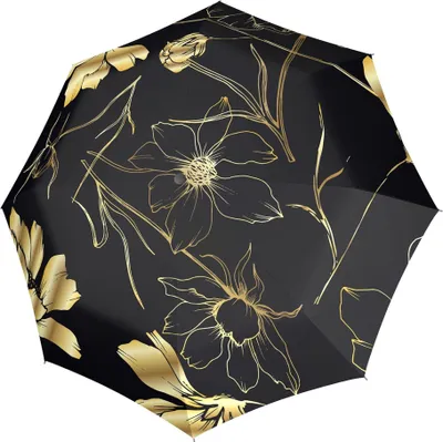 Image de doppler parapluie canne parapluie Fiber Flex AC Umbrella Fiore noir