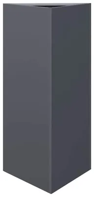 Productafbeelding van vidaXL Plantenbak, antraciet, driehoekig, 40x34,5x75 cm, staal