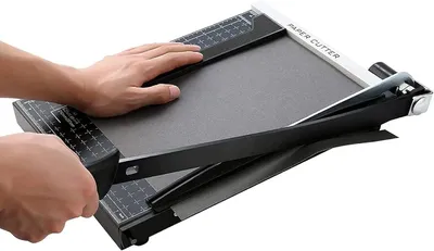 Immagine prodotto di Taglierina per carta A4-B7, lunghezza di taglio 300 mm. Taglierina a ghigliottina per cartone, modello M
