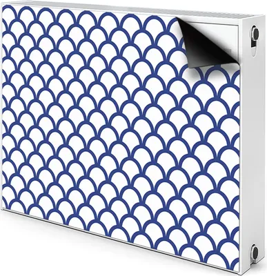 Produktbild von Magnet Heizkörper-Abdeckung Verkleidung Abdeckung Heizkörperabdeckung 110x60 cm  - Muster, Fische, Waagen