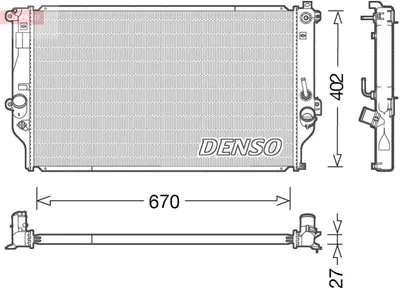 Produktbild von DENSO DRM50092 Kühler Wasserkühler Motorkühler für TOYOTA RAV 4 IV (ZSA4, ALA4) RAV 4 IV VAN (A4)