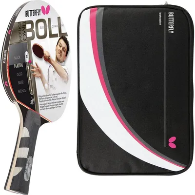 Produktbild von Butterfly 1x Timo Boll Platin 85025 Tischtennisschläger + Tischtennishülle Drive Case II