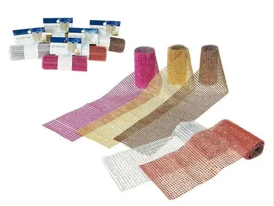 Produktbild von Dekorband mit Strasssteinen, 120 x 12 cm, MIX – ADAR