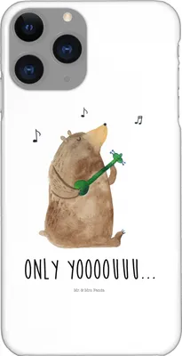Produktbild von Mr. & Mrs. Panda Iphone 11 Pro Handyhülle Bär Gitarre - Weiß - Geschenk, Teddy, Premium Kunststoff, Handy Case
