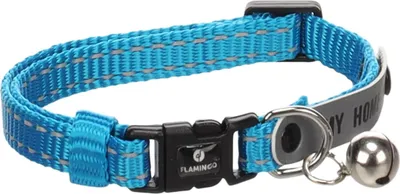 Image de Flamingo collier chat Jaggo bleu