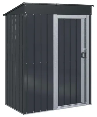 Image de vidaXL Cabanes de jardin Anthracite 137 x 81 x 180 cm Métal