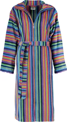 Produktbild von Cawö Damen-Bademantel mit 2-Wege-Reißverschluss 1456 Farbe multicolor Größe 46