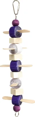 Produktbild von Woody Whirl · Hängespielzeug aus Holz für kleine Papageien und Sittiche · ca. 30 x 9 x 9 cm