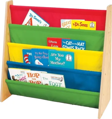 Produktbild von Ginger Home Buntes Kinder Bücherregal - Holz Organizer für Bücher und Spielzeug, Kinderregal