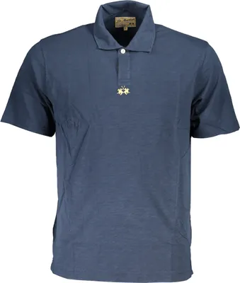 Produktbild von Herren Kurzarm Polo Blau – Regular Fit mit Stickerei & Logo