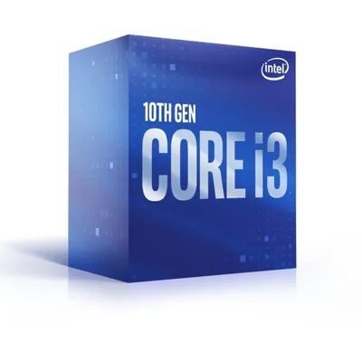 Zdjęcie produktu dla Intel Core i3-10100F, Intel® Core™ i3, LGA 1200 (Socket H5), 14 nm, Taca, Intel, i3-10100F