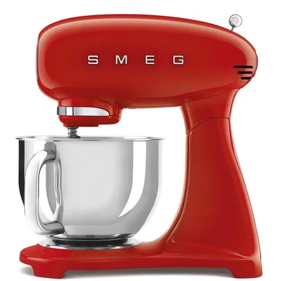 Produktbild von SMEG Küchenmaschine,Knetmaschine Rührmaschine mit Knethaken, 800,00 W, 4,80 l Schüssel, Edelstahl Schüssel, 6 Stufen Bedienfreundlich Mischen Schlagen