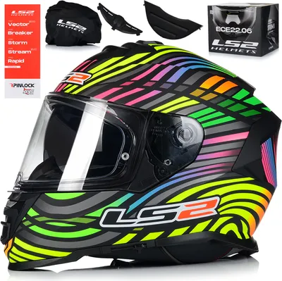Immagine prodotto di Casco integrale con visiera per ciclomotore | LS2 FF800 STORM II | Casco da moto |  22.06 | Casco integrale da moto | 2XL (63-64cm)