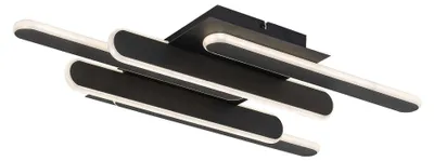 Image de Plafonnier moderne noir pour salon chambre à coucher couleur changeante LED 36W SINDRI Rabalux
