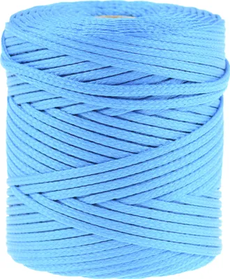 Produktbild von Polyester-Schnur 100m Kordel 4mm, PES Kordel Flechtschnur, Polyesterkordel, Farbe:himmelblau