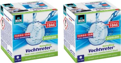 Produktbild von Bison Feuchtigkeitsabsorber Ambiance Nachfüllung – 100 Gramm – neutral – 4 Tabs
