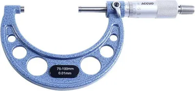 Produktbild von Basetech 1599710 Bügelmessschraube 100 mm (max) Ablesung: 0.01 mm DIN 863-1