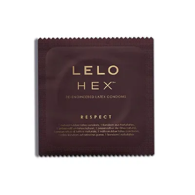 Produktbild von LELO HEX Respect, XL-Größe,  Kondome mit einer einzigartigen hexagonalen Struktur, dünnes aber starkes Latexkondom, befeuchtet (36-er Pack)