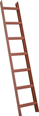 Produktbild von Alu Dachleiter - Farbe: ziegelrot, Länge: 5,88 m