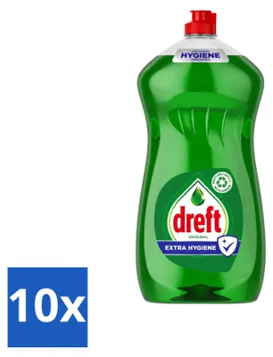 Produktbild von 10 x Dreft Original Extra Hygiëne Spülmittel - 1,2 l - Vorteilspackung - 10 Stücke