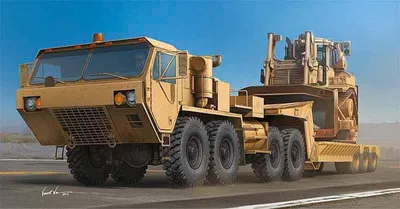 Obrázok produktu pre Trumpeter M983A2 HEMTT Traktor s návesom M870A1 1:35
