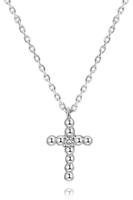Image de Collier en argent avec croix AGS1226/47.