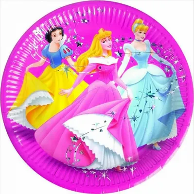 Produktbild von Procos 1706 Papteller 23 cm - Disney Princess Magi