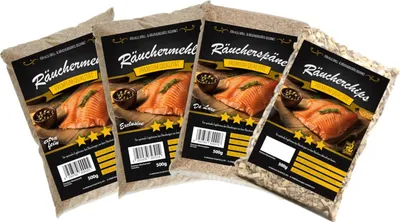 Produktbild von Eversmoke Premium Räuchermehl Probier Set, 4 x 500g