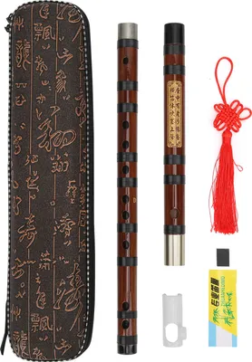 Produktbild von Bambusflöte DKey Schriftzug Körper Trockenmaterial Dizi Kit Traditionelles Blasinstrument
