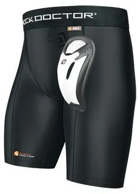 Image de Short de compression avec coquille de Baseball Shock Doctor Bioflex cup