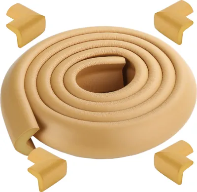 Obrázok produktu pre 2 metre dlhý chránič okrajov stola detský projektor + 4 rohy (khaki) mäkký netoxický a šetrný k životnému prostrediu