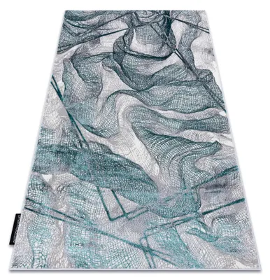 Produktbild von Modern DE LUXE Teppich 621 Netz - Strukturell grau / grün Grün 120x170 cm
