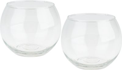 VBS Teelichtglas "Bowl", Ø 10,5 cm, 2 Stück