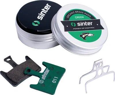 Produktbild von Sinter Scheibenbremsbelag 011 Hayes organisch, MTB Race, grün, Set, in Dose