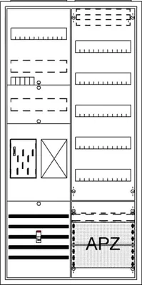 Produktbild von Striebel Komplettschrank APZ BA27BB eHz 1100x550 1Z1V5