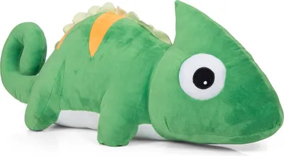 Image de Peluche caméléon vert 90 cm