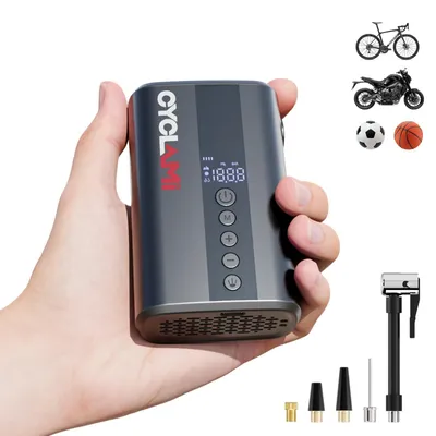 Obrázek produktu pro Mini pumpa na kolo s digitálním manometrem