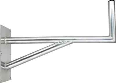 Produktbild von PremiumX 80cm Wandhalter Aluminium SAT-Halterung mit Stützelement für Satellitenschüssel Grundplatte 400x200mm