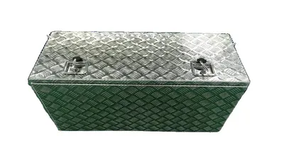 Image de Stockage de la caisse à outils, construction en aluminium durable, protection contre les intempéries, système de verrouillage sûr