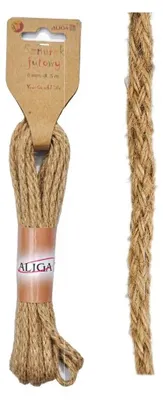 Obrázek produktu pro Jutový provázek, 6 mm x 5 m - Aliga