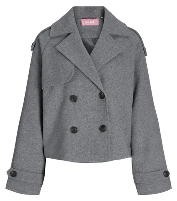 Zdjęcie produktu dla Jack & Jones 12278899_2382_S, Płaszcz trencz, Uni , Dorosły, Zapięcie na guzik, Poliester, Szary