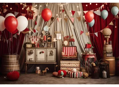 Produktbild von Fotohintergrund – Zirkusthema – 3,5 m x 2,5 m