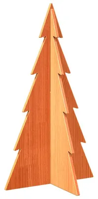 Immagine prodotto di vidaXL Albero di Natale in legno da decorare 80 cm in legno di pino massiccio