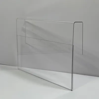 10er-Pack durchsichtige Preisschildhalter 21x15 cm für Einkaufswagen