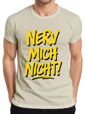 Produktbild von Nerv mich nicht Lustiger Spruch Sarkasmus Statement Introvertiert Herren T-Shirt, Natur, S