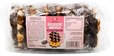 Produktbild von Pascal & Ernest Belgische Waffeln Kakao 7x60g