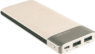 Zdjęcie produktu dla RealPower PB-8000 Fashion, 8000 mAh, Litowo-polimerowy (LiPo), Czarny, Szampański