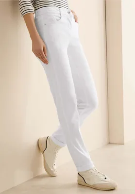 Produktbild von CECIL Slim-Fit Jeans 'Style Toronto', B378650, White, Gr. 26 x 30