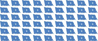 Produktbild von Mini Aufkleber Set - Pack wehend - 20x12mm - selbstklebender Sticker - Somalia - Flagge / Banner / Standarte fürs Auto, Büro, zu Hause und die Schule - 54 Stück