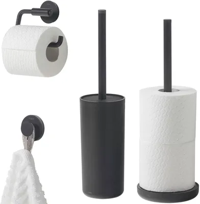 Produktbild von Tiger Urban Toilettenzubehörset 4-teilig freistehend Schwarz